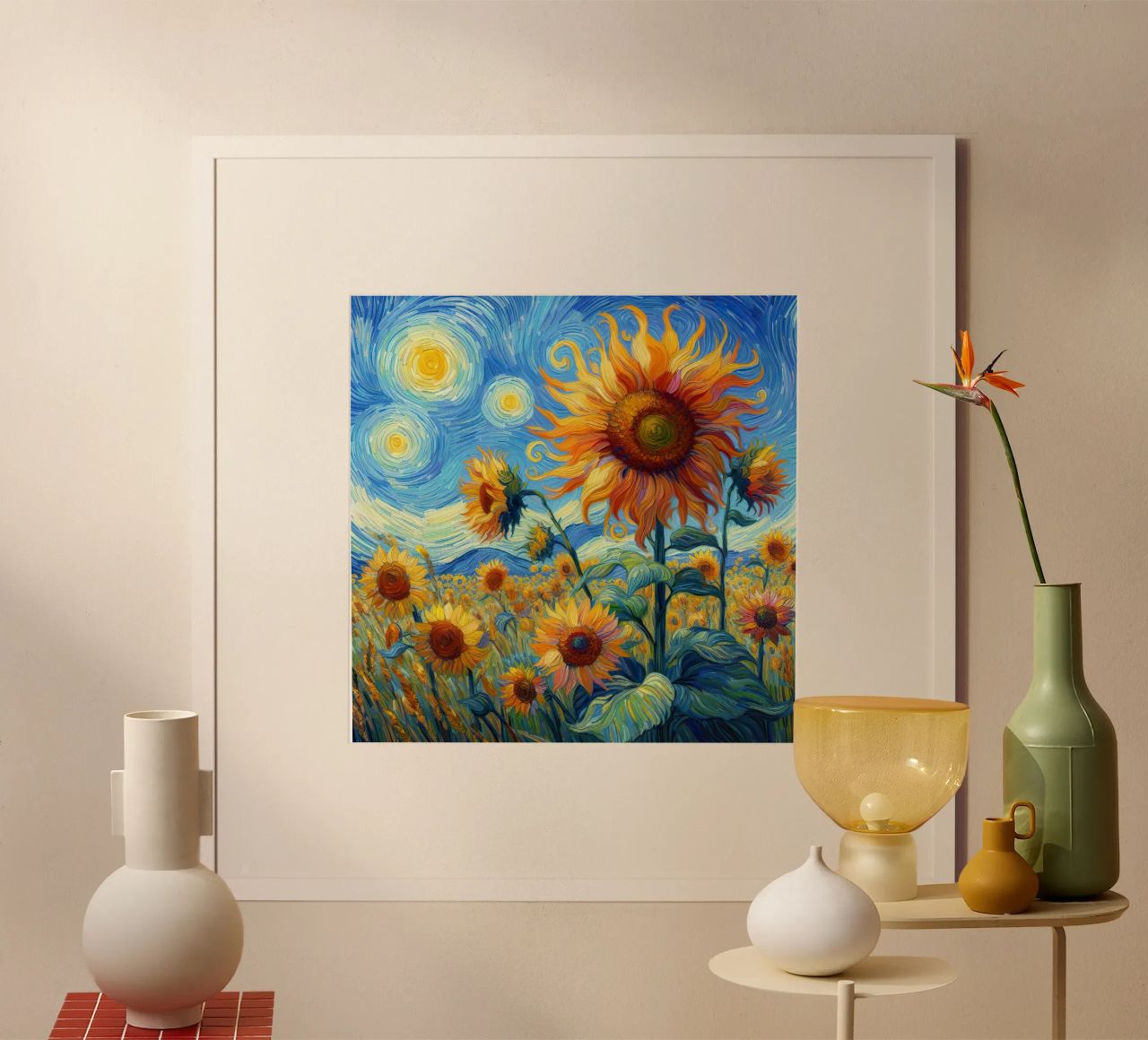 Sunflowers V poster by Point and Art