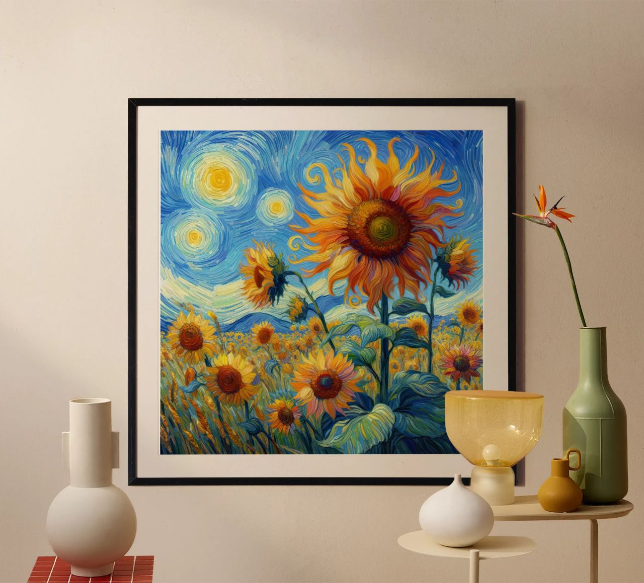 Sunflowers V poster by Point and Art