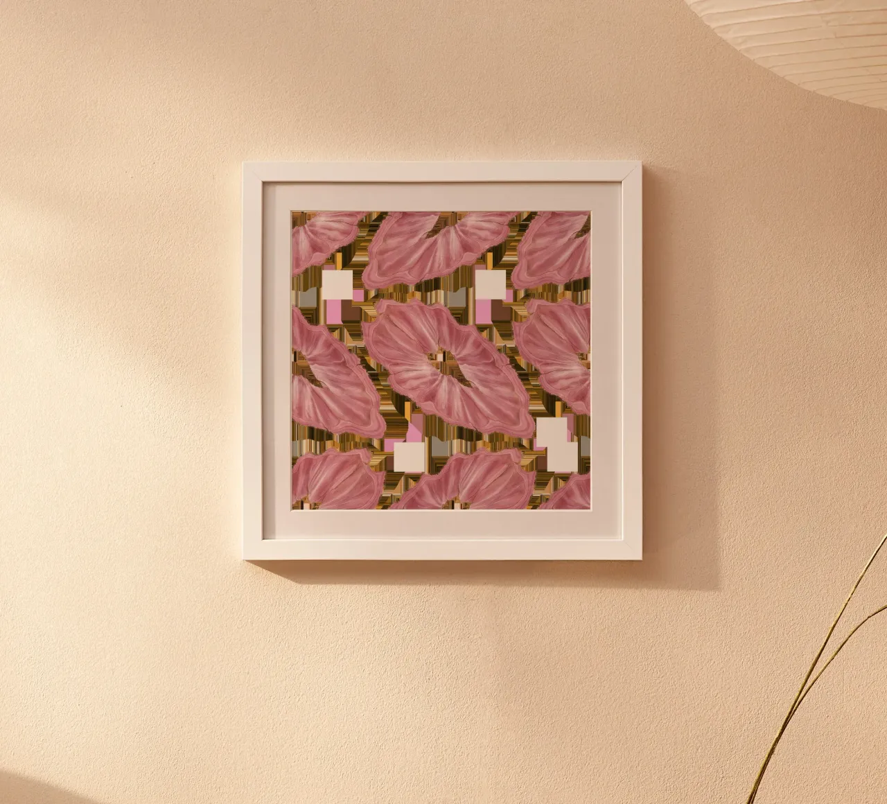 Pink Agate Pattern Tile 05 hahnemühle by Gemstone Textures