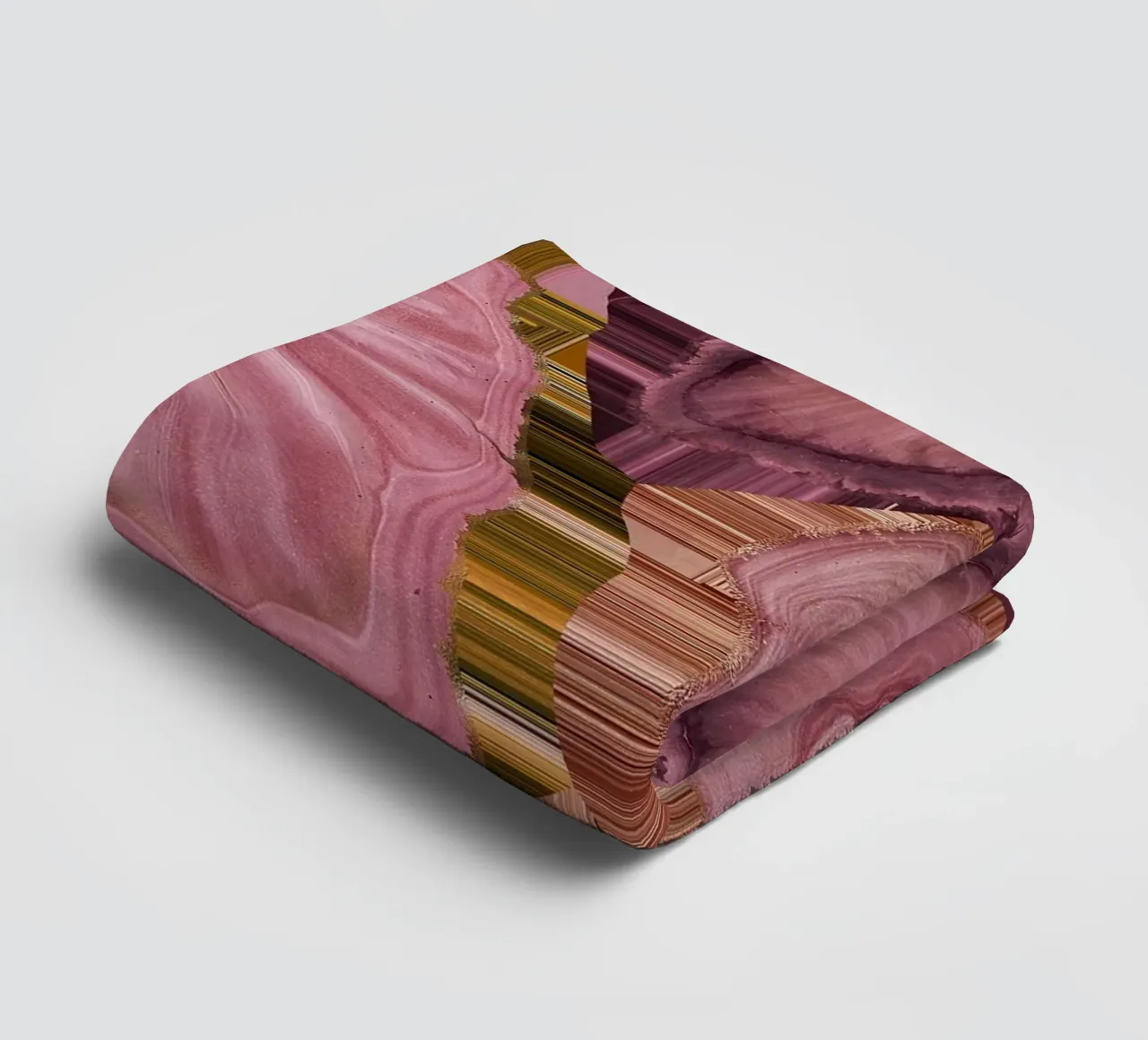 Pink Agate Pattern Tile 08 towel by Gemstone Textures