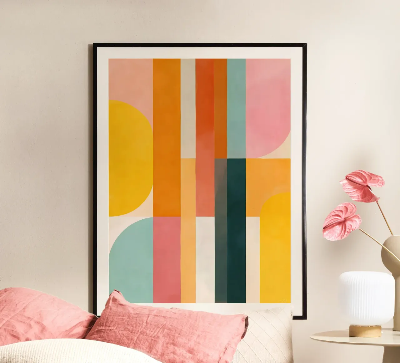 Estate in città | Pittura astratta poster da Autofocus