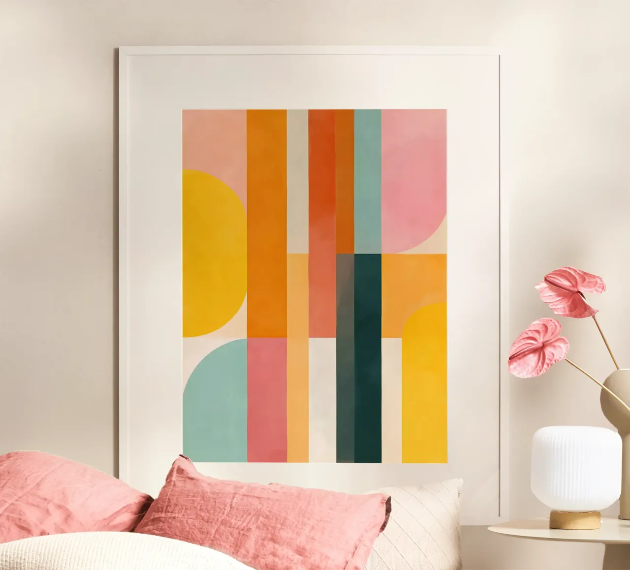 Estate in città | Pittura astratta poster da Autofocus