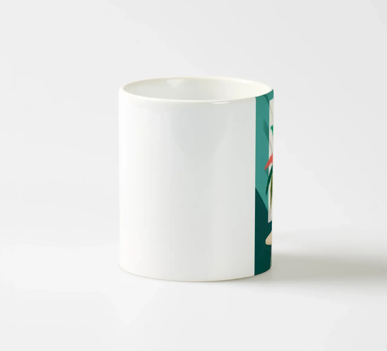 Palma in vaso tazza in ceramica da inspirational quote