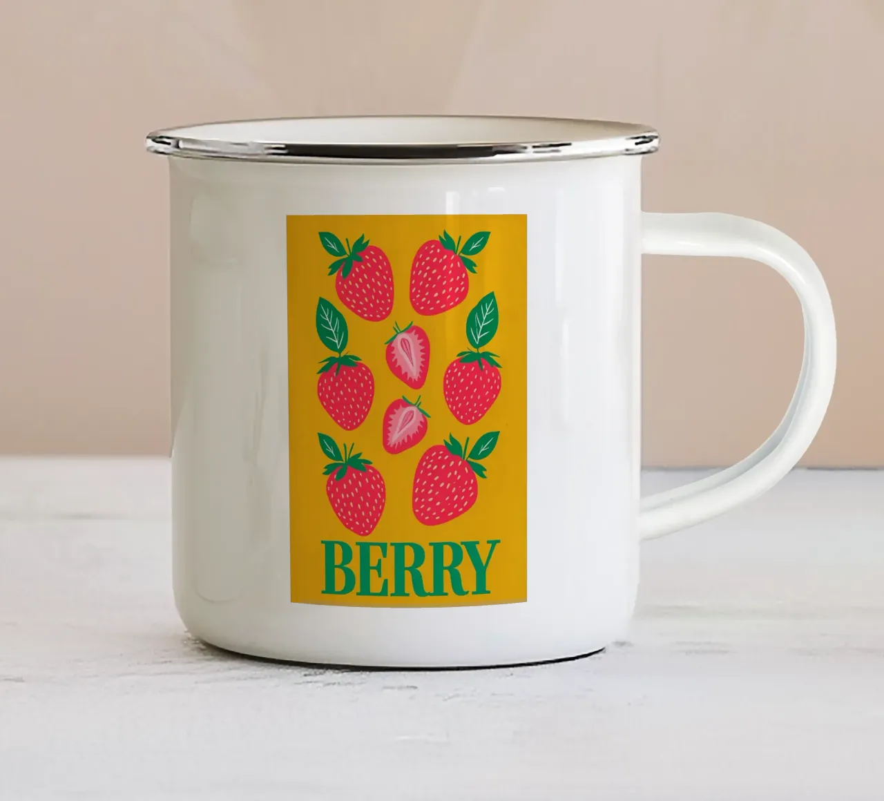 Speciale Bacche tazza in smalto da inspirational quote