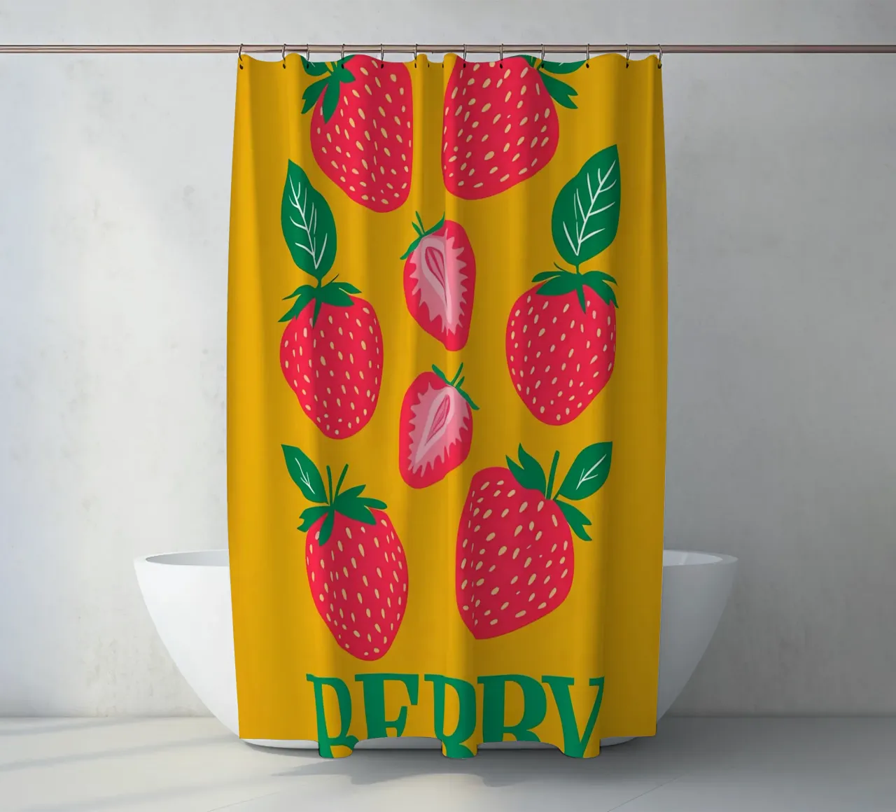 Berry Special shower curtain by inspirational quote