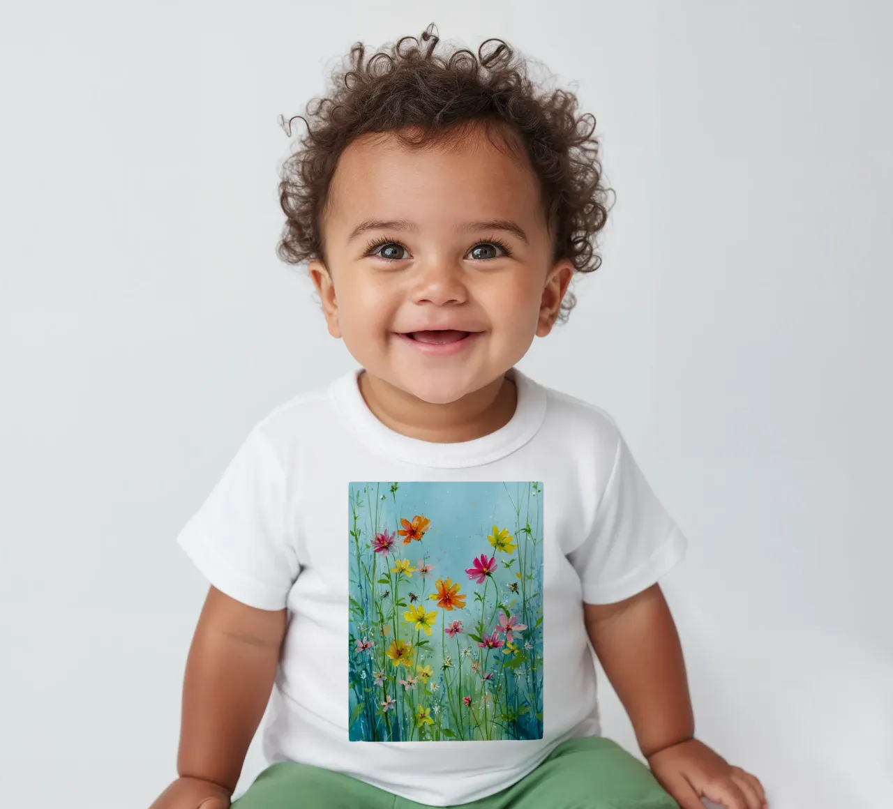 Summer meadow in bloom A maglietta neonato da Mateo