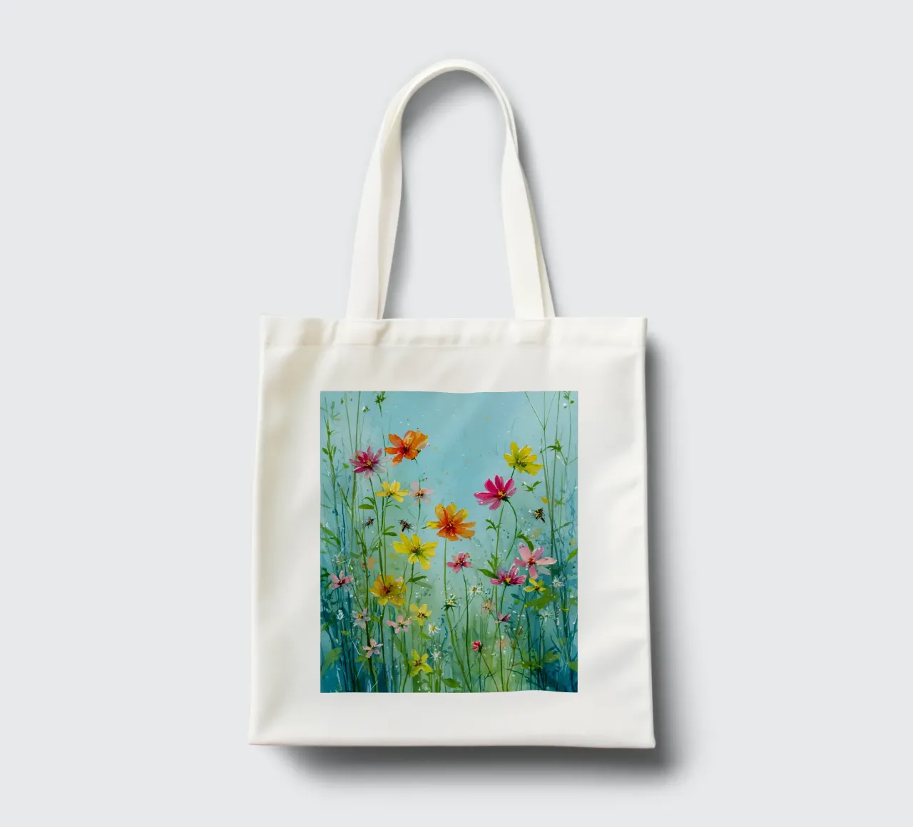 Summer meadow in bloom A borsa in juta da Mateo