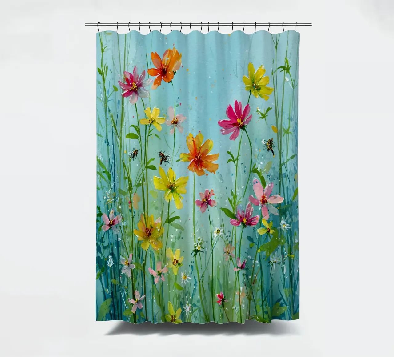 Summer meadow in bloom A tenda da doccia da Mateo