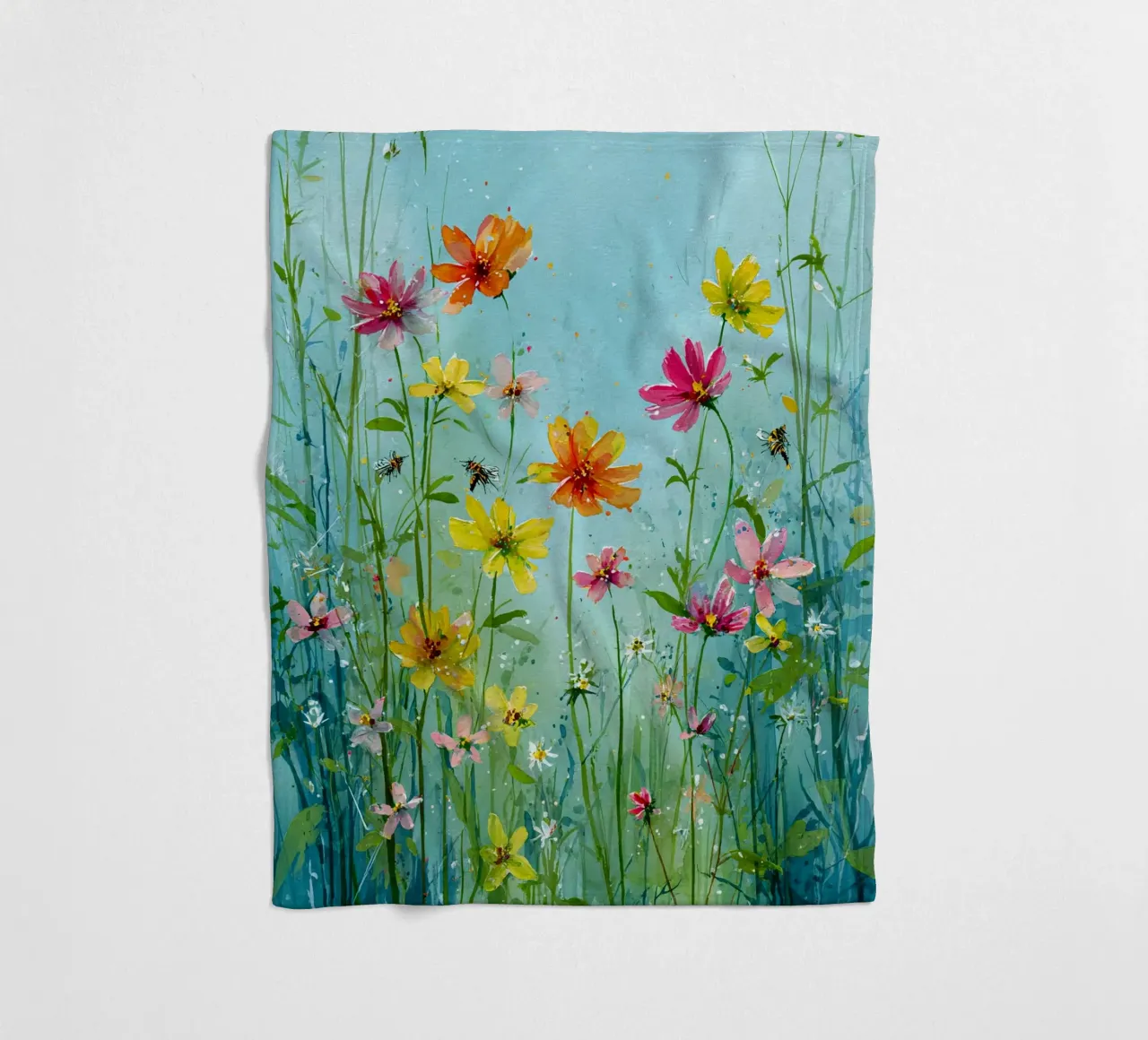 Summer meadow in bloom A coperta in pile da Mateo