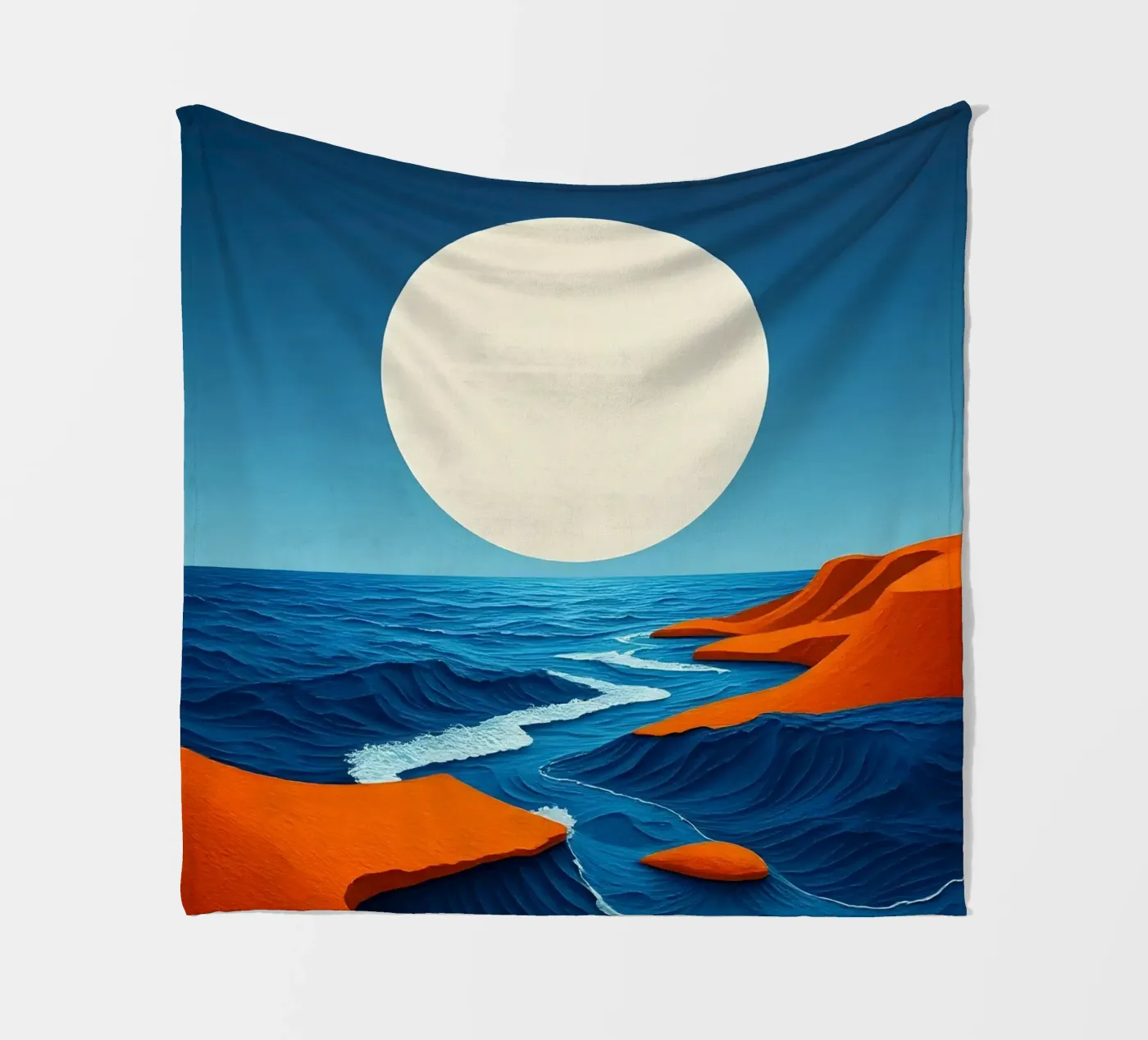 Lunar Shoreline fleecedeken van Artistic-shop