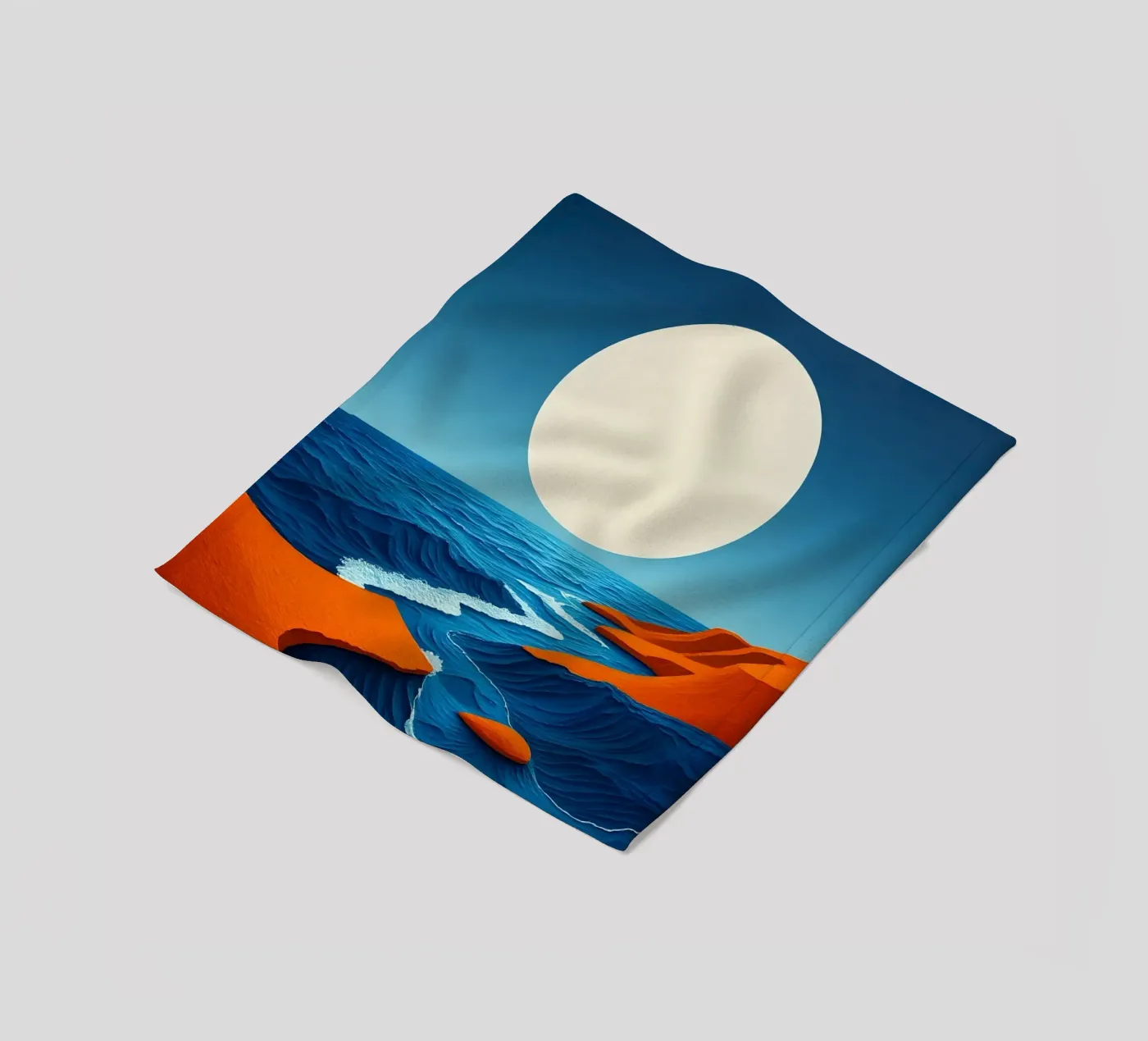 Lunar Shoreline fleecedeken van Artistic-shop