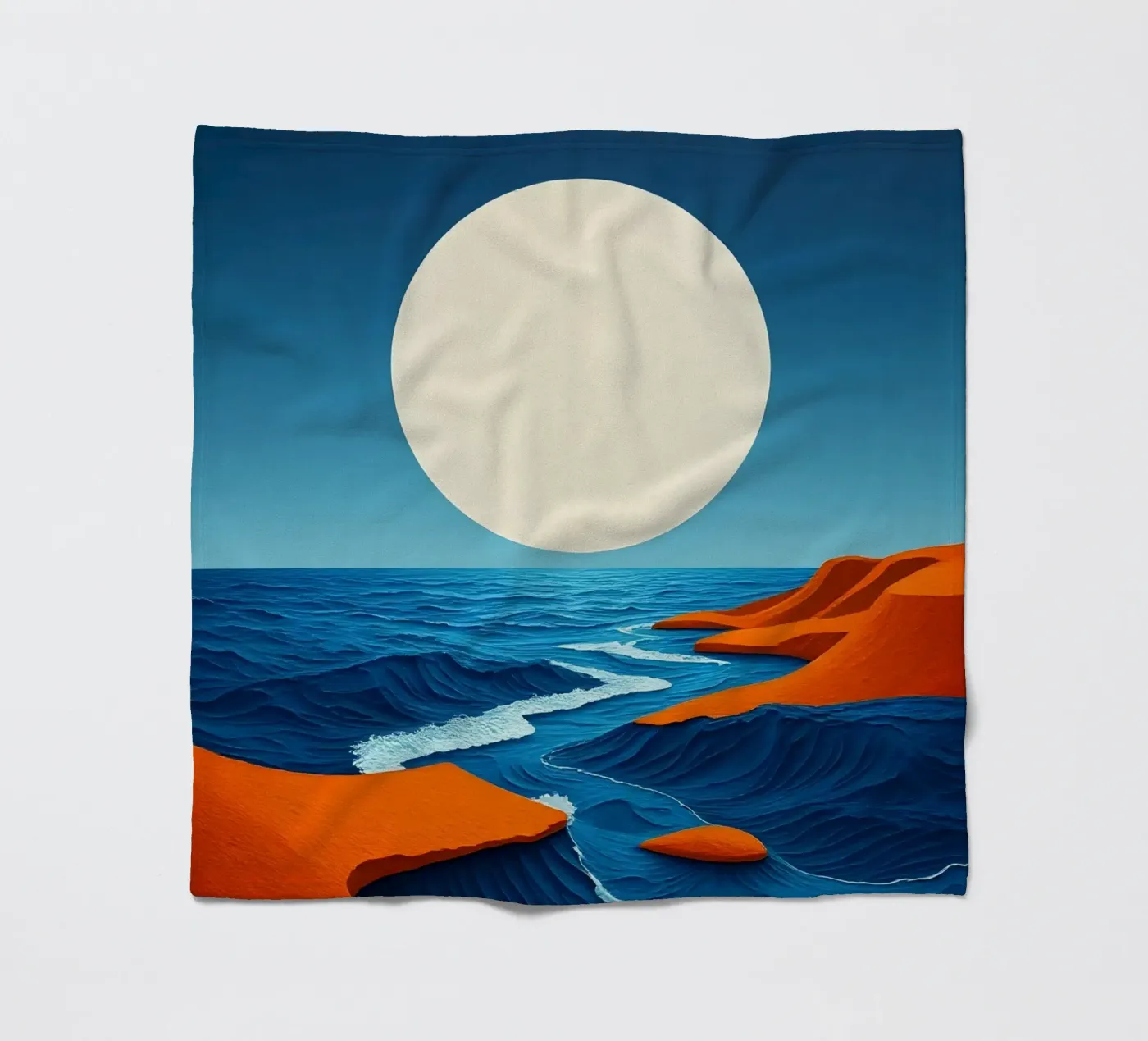 Lunar Shoreline fleecedeken van Artistic-shop