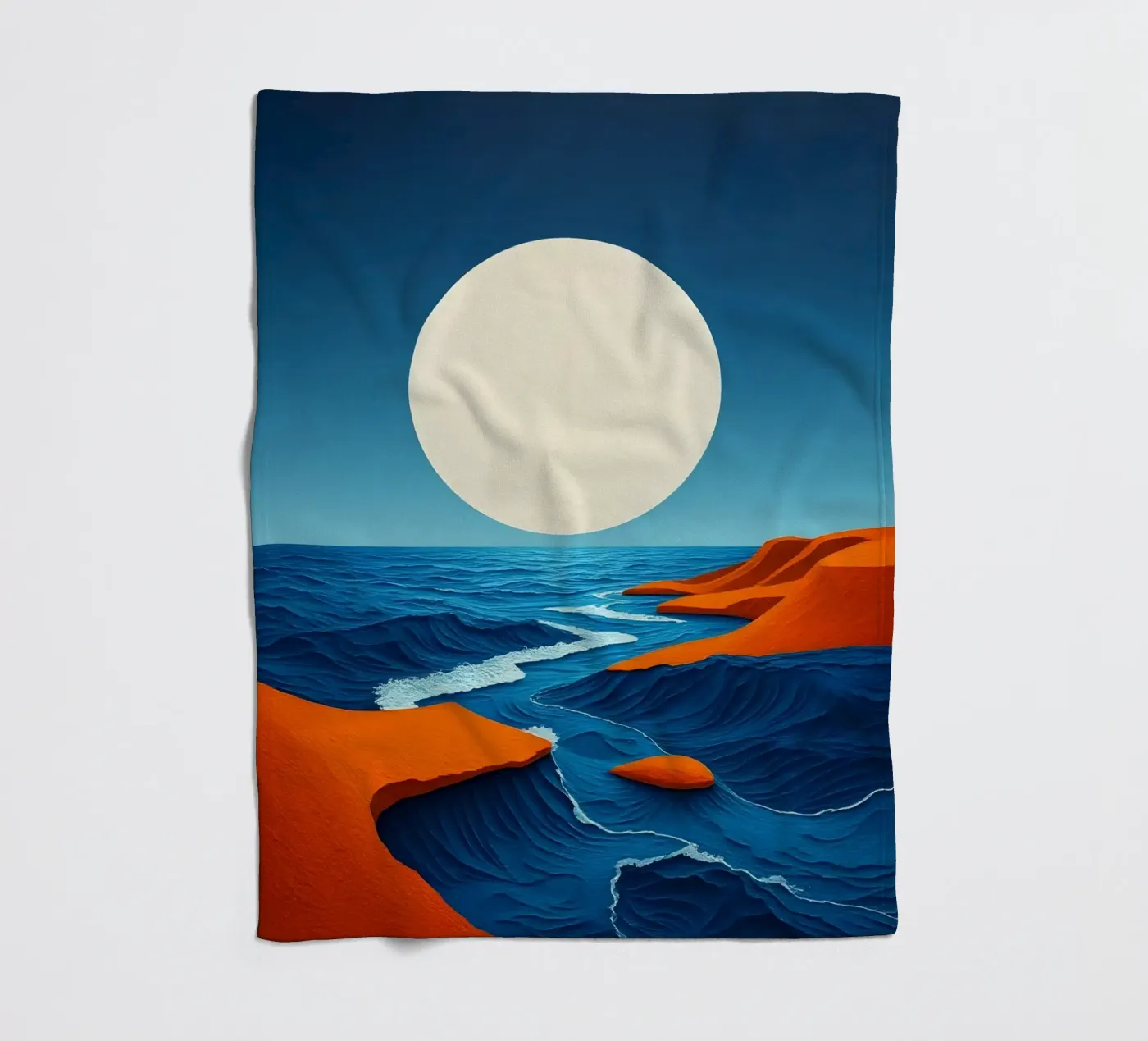 Lunar Shoreline fleecedeken van Artistic-shop