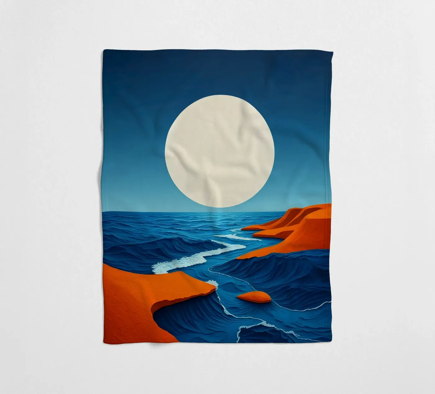 Lunar Shoreline fleecedeken van Artistic-shop