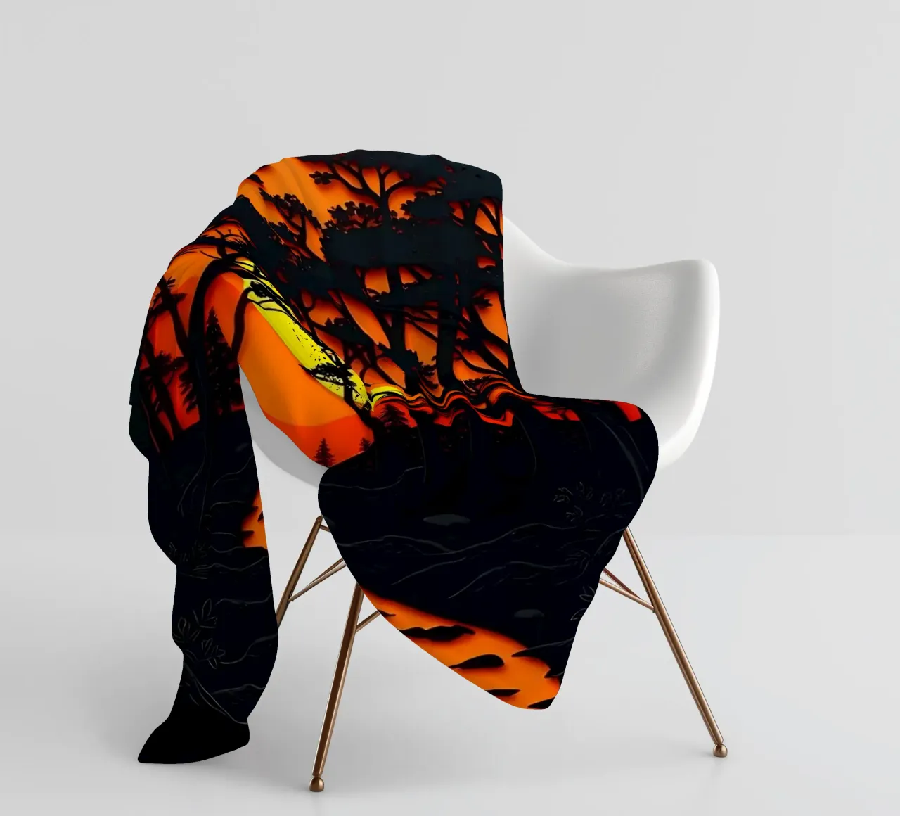 Foresta di Emberglow coperta in pile da Artistic-shop