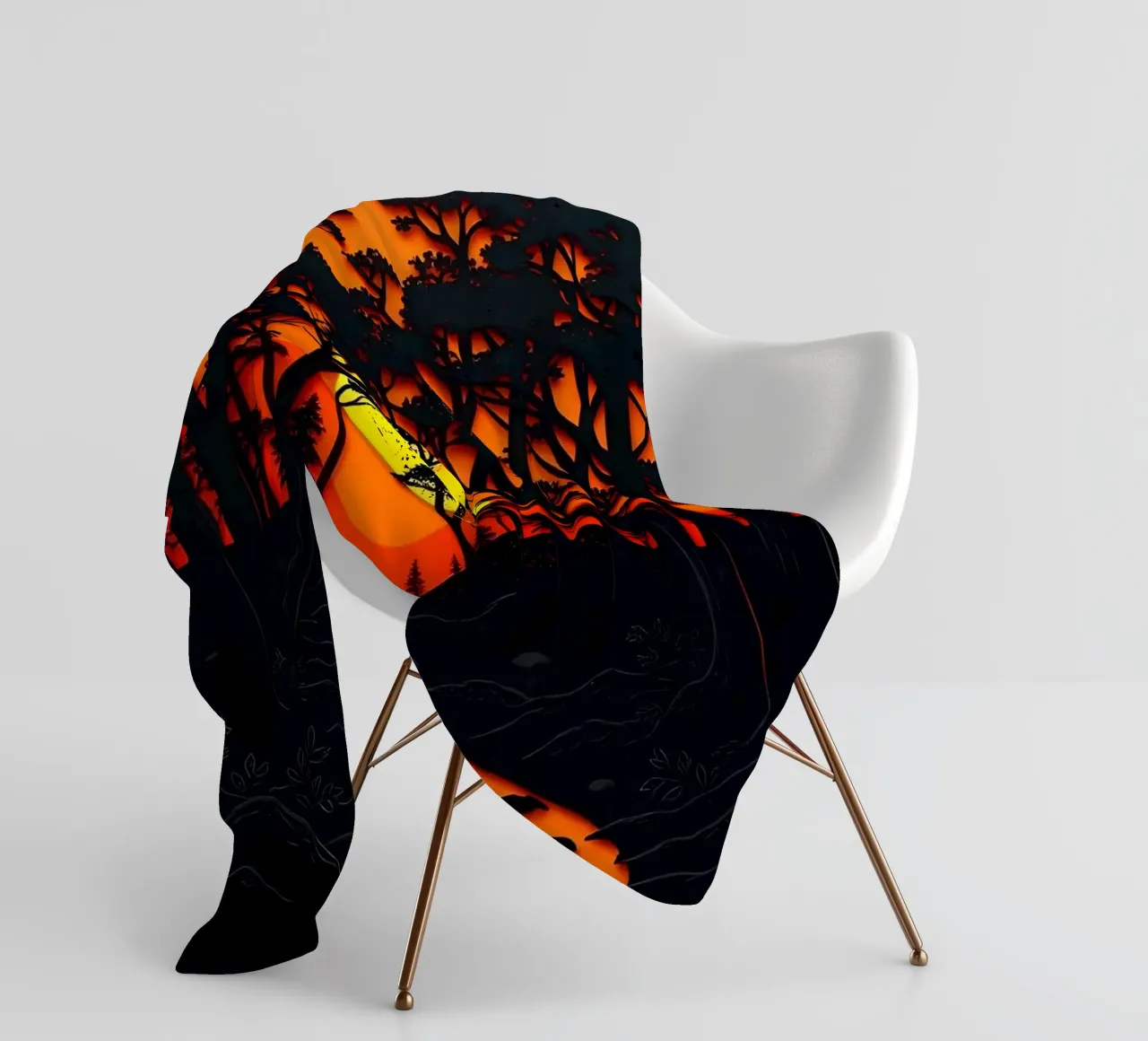 Foresta di Emberglow coperta in pile da Artistic-shop