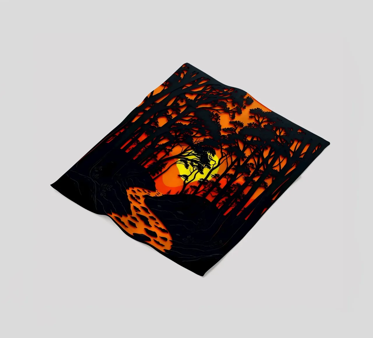 Foresta di Emberglow coperta in pile da Artistic-shop