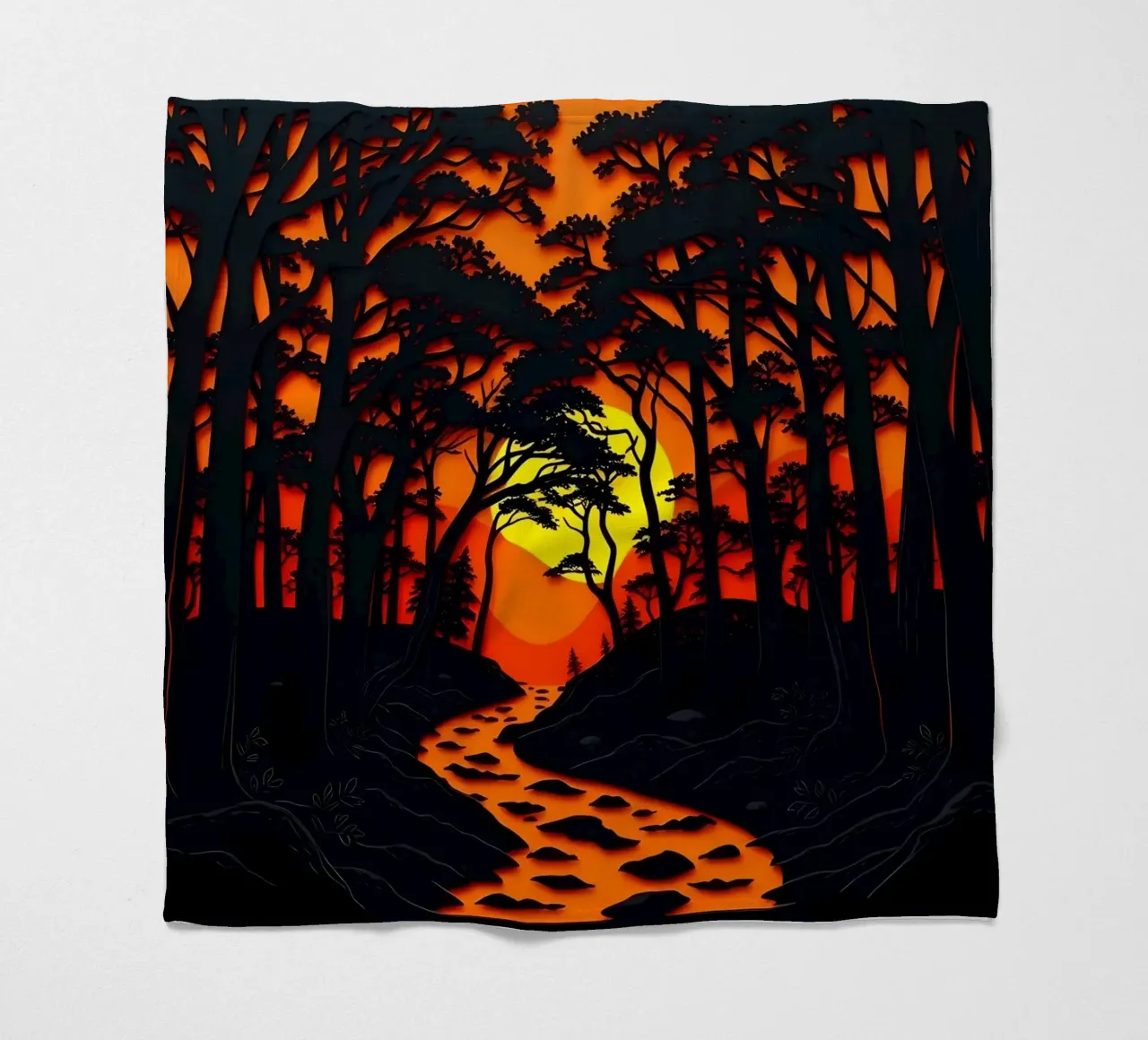 Foresta di Emberglow coperta in pile da Artistic-shop