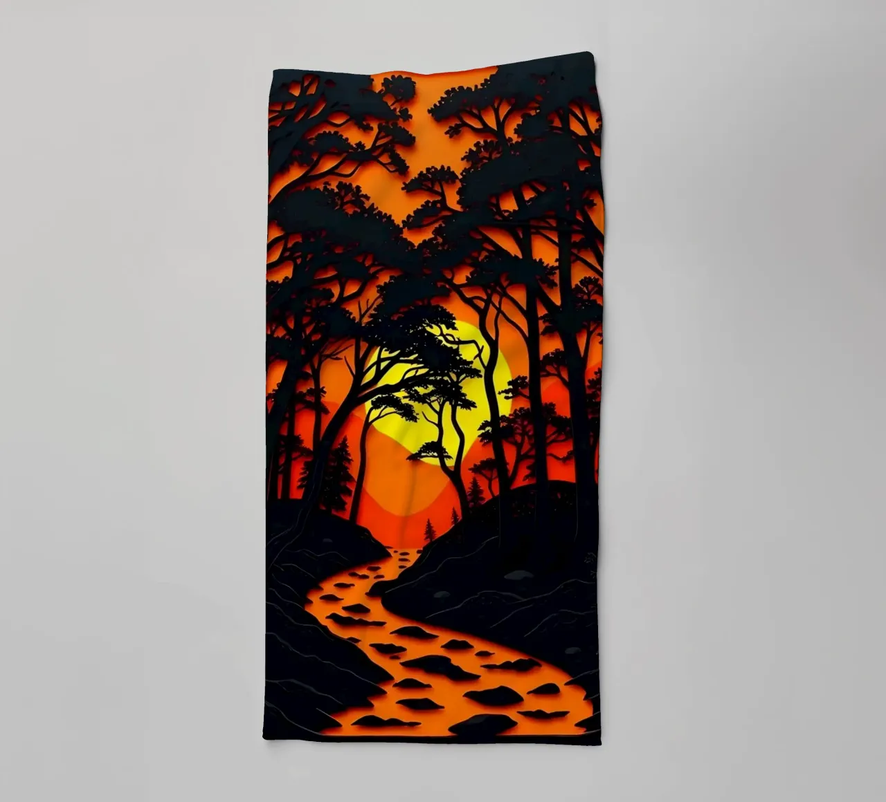 Foresta di Emberglow asciugamano da bagno da Artistic-shop