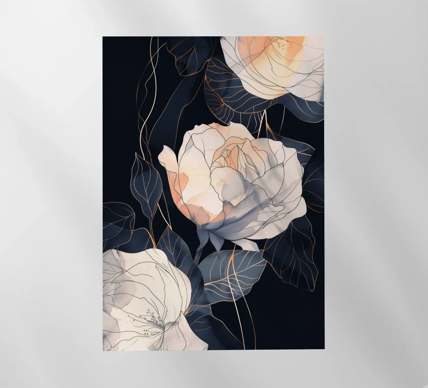 Rose versione nera pellicola backlit da Justyna Jaszke JBJart