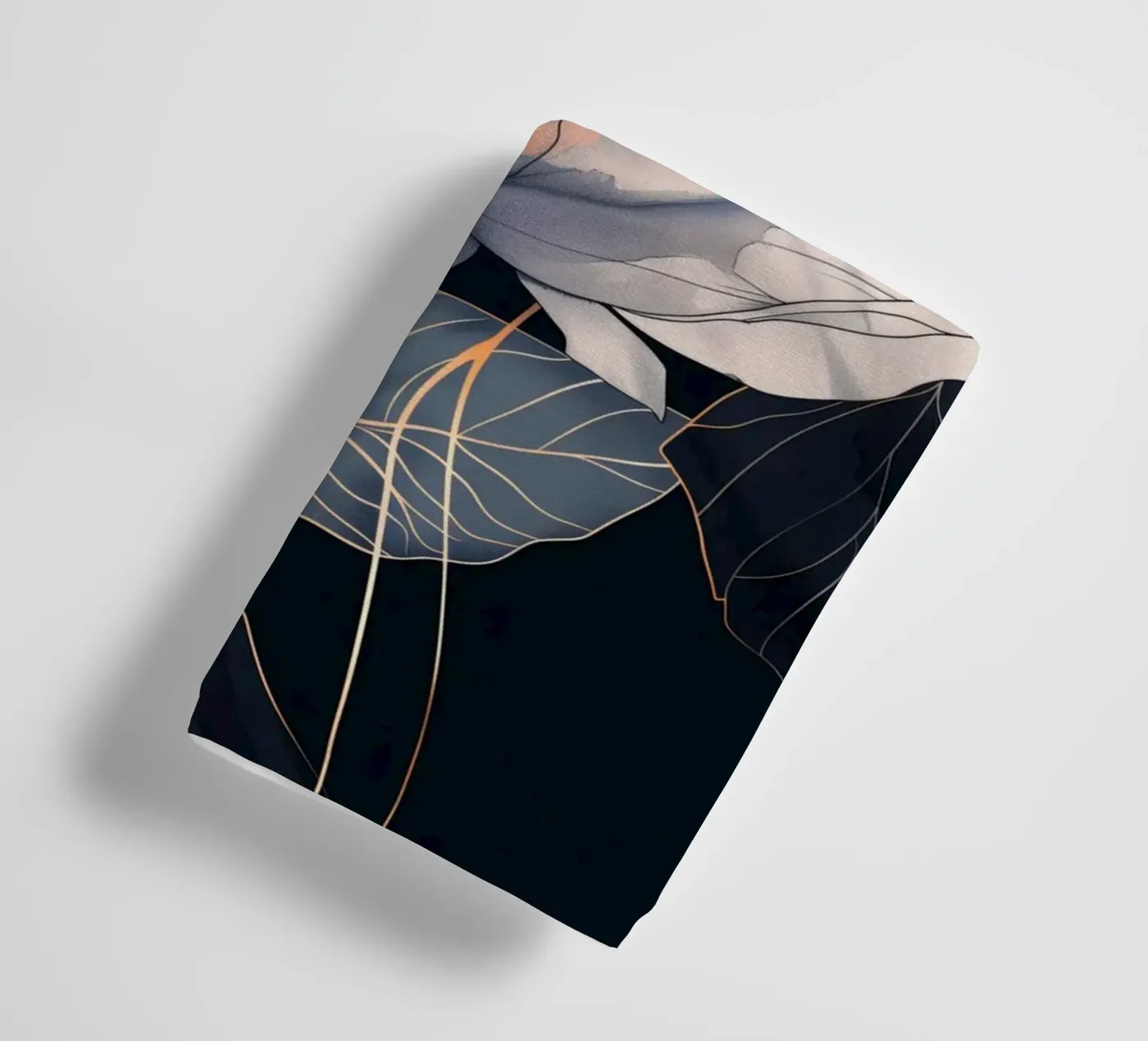 Roses black version towel by Justyna Jaszke JBJart