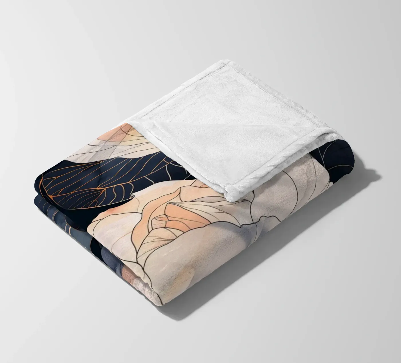 Roses version noire plaid polaire de Justyna Jaszke JBJart