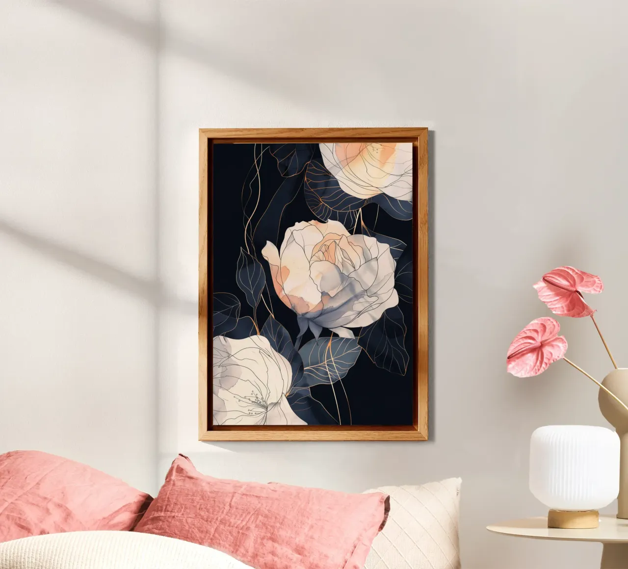 Roses black version forex plate by Justyna Jaszke JBJart