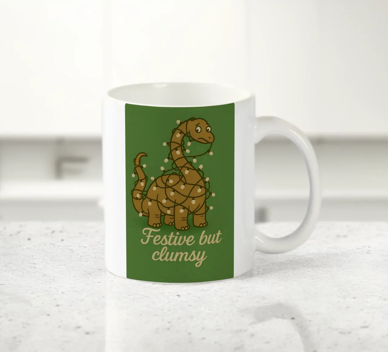 Meme divertente sul Diplodocus tazza in ceramica da Funny Humor Art