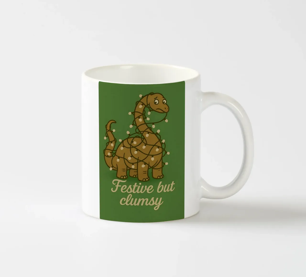 Meme divertente sul Diplodocus tazza in ceramica da Funny Humor Art