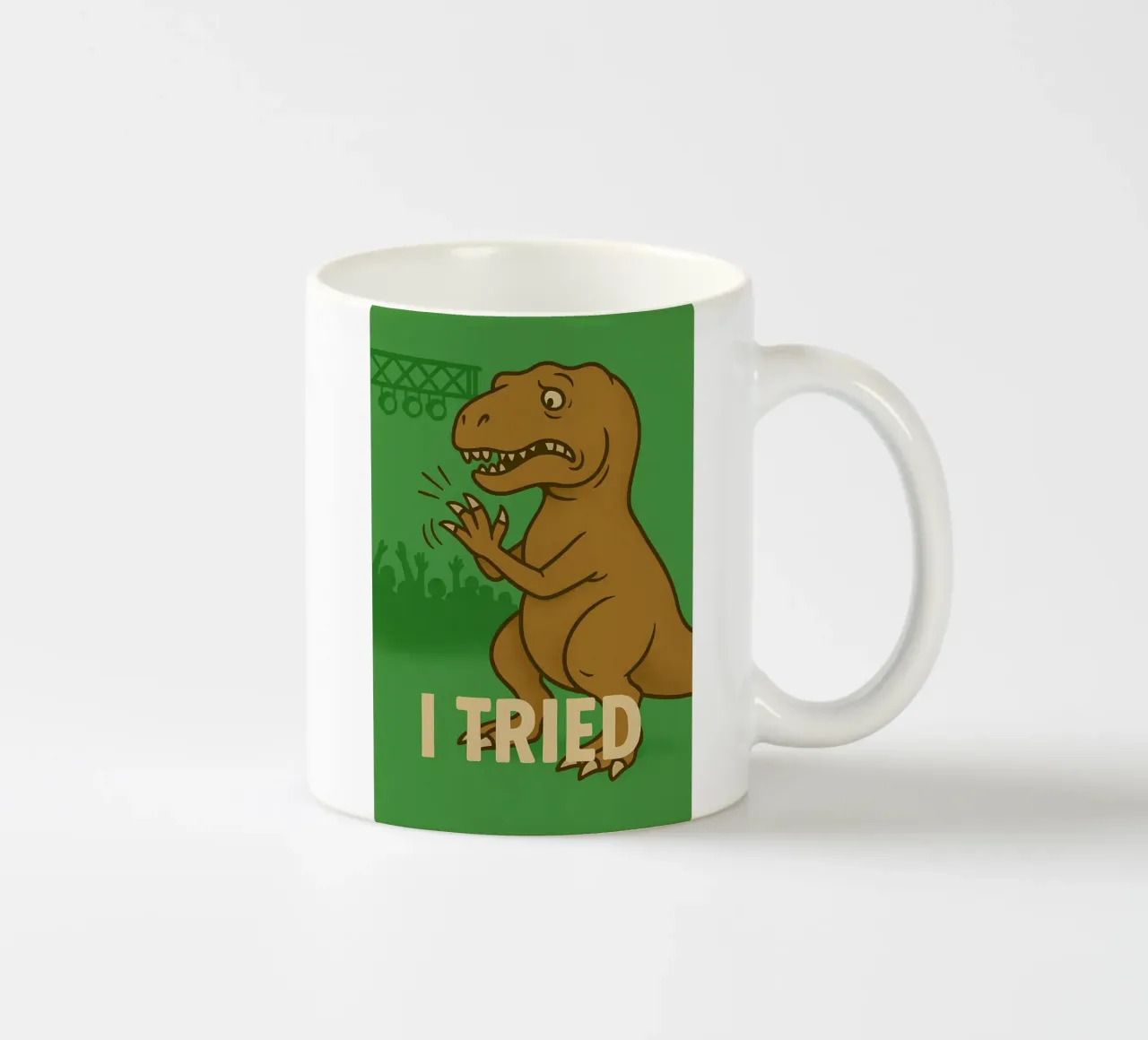 Meme divertente sul T-rex tazza in ceramica da Funny Humor Art