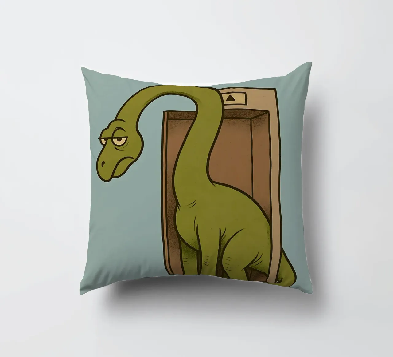 Meme divertente sul brachiosauro cuscino da Funny Humor Art