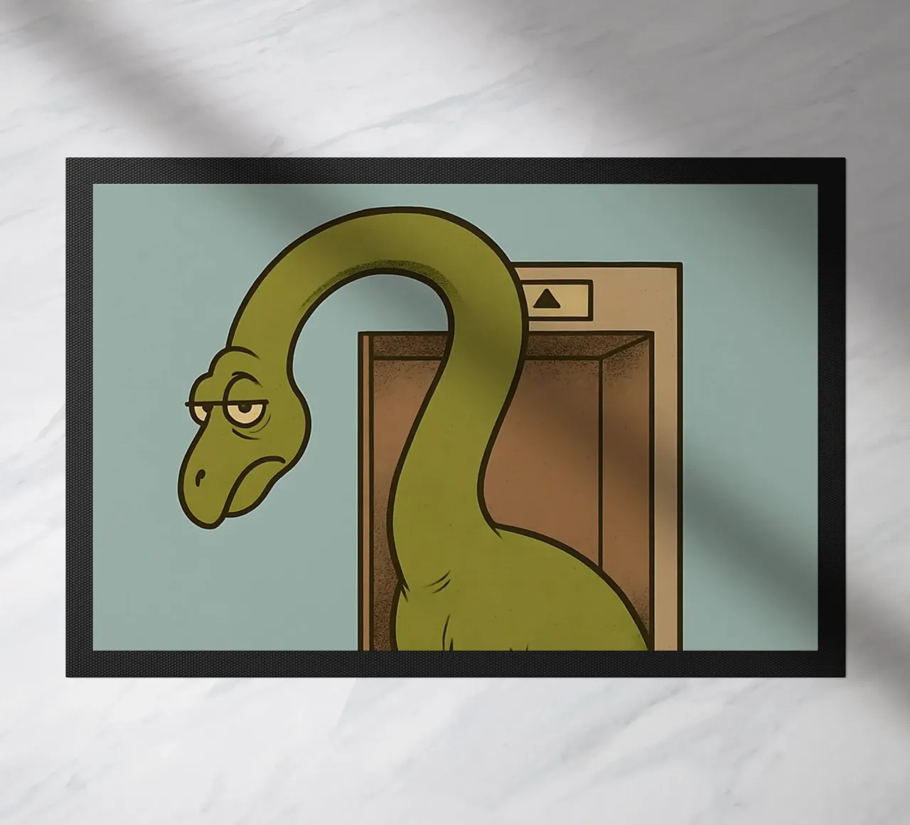 Meme divertente sul brachiosauro zerbino da Funny Humor Art