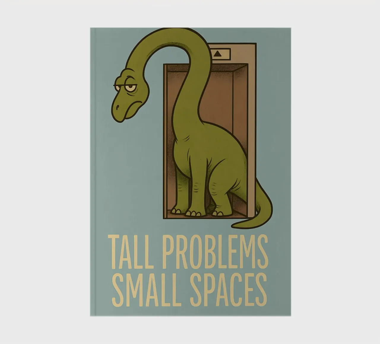 Funny Brachiosaurus Meme notebook by Funny Humor Art