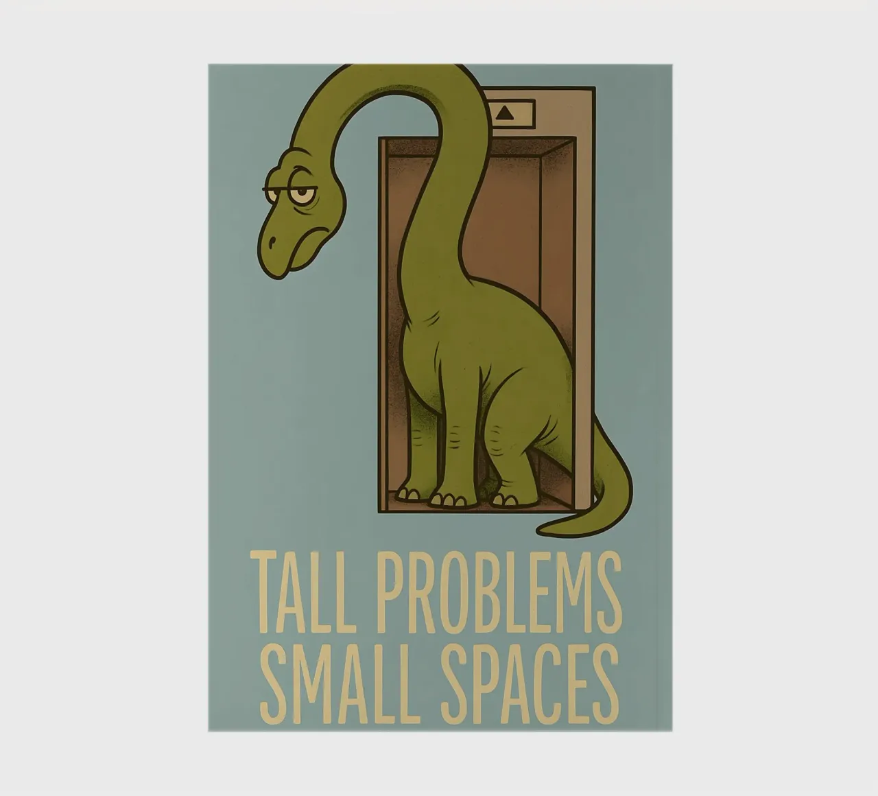 Funny Brachiosaurus Meme notebook by Funny Humor Art
