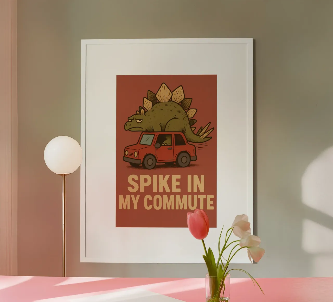 Meme divertente sullo stegosauro carta hahnemühle da Funny Humor Art