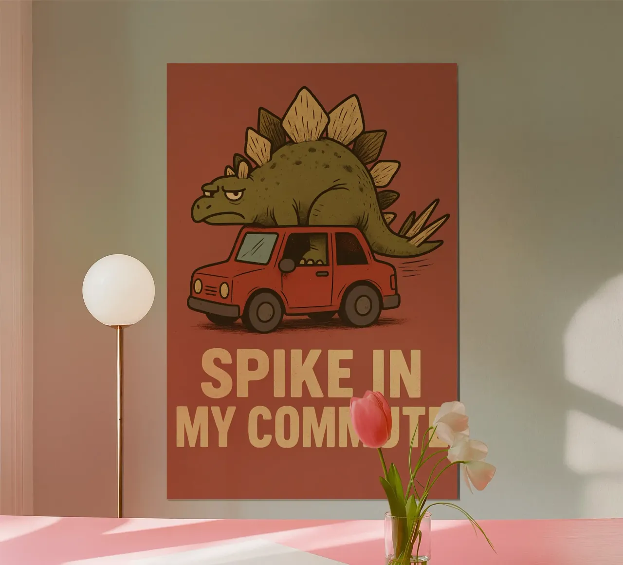 Meme divertente sullo stegosauro carta hahnemühle da Funny Humor Art