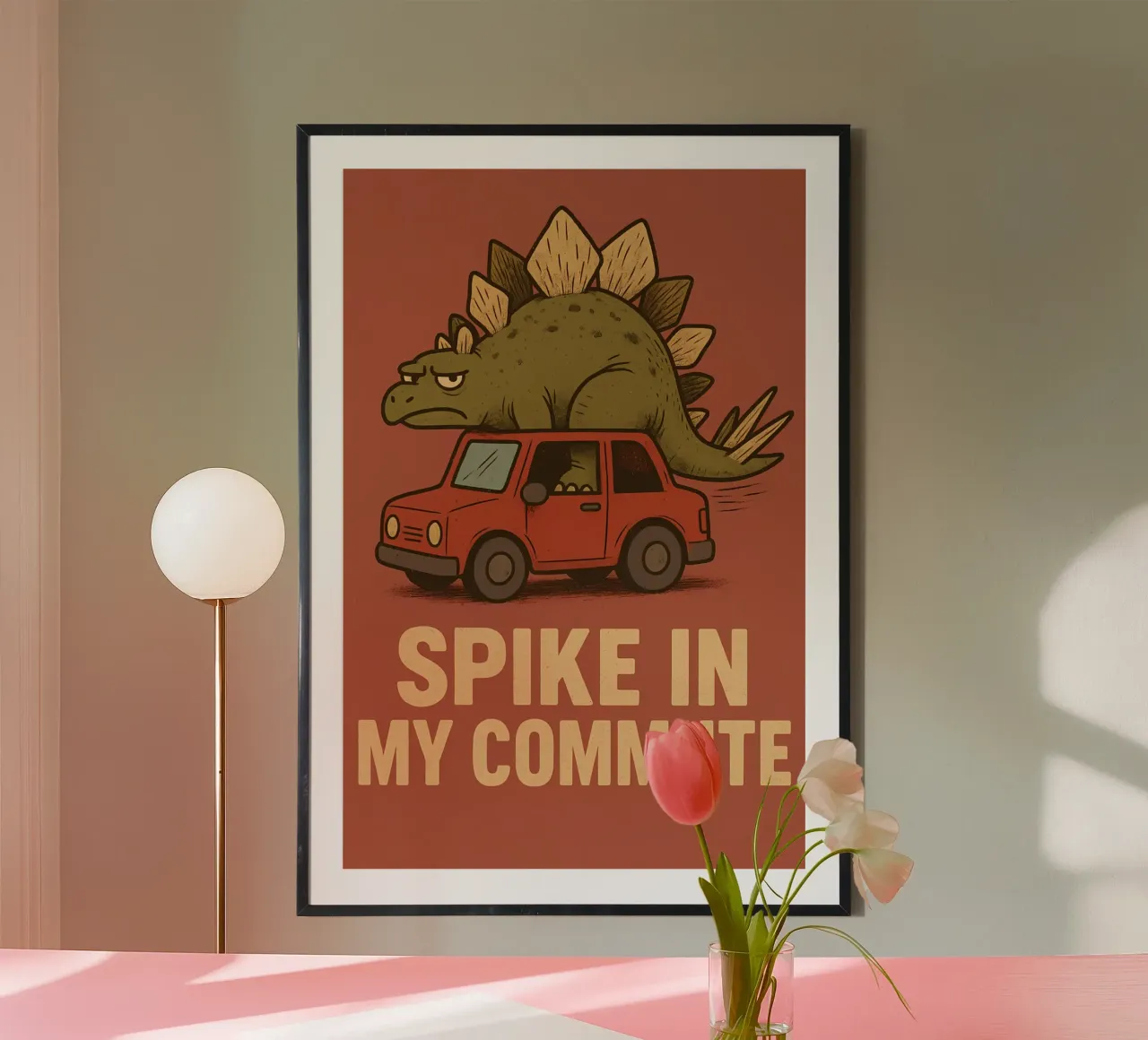 Meme divertente sullo stegosauro carta hahnemühle da Funny Humor Art