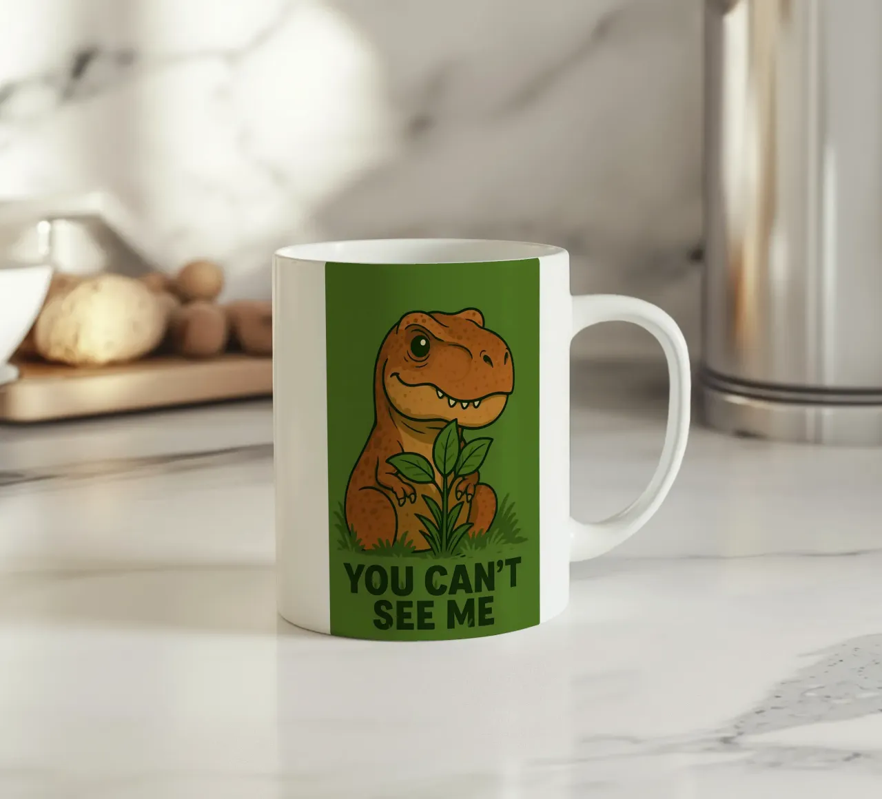 Divertente T. rex Meme tazza in ceramica da Funny Humor Art