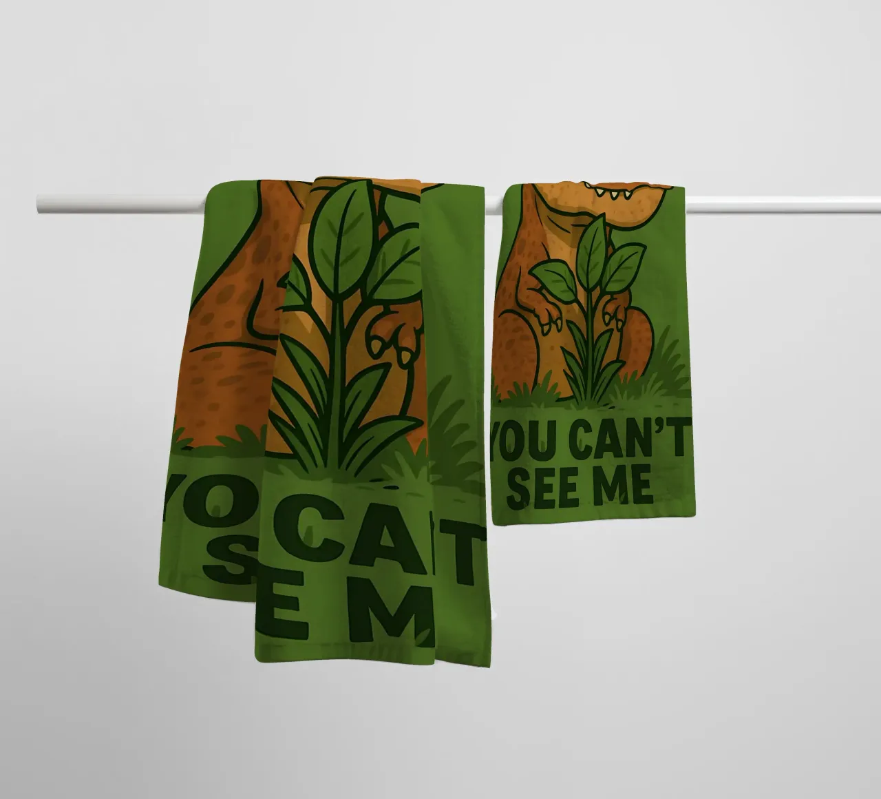 Divertente T. rex Meme asciugamano da bagno da Funny Humor Art