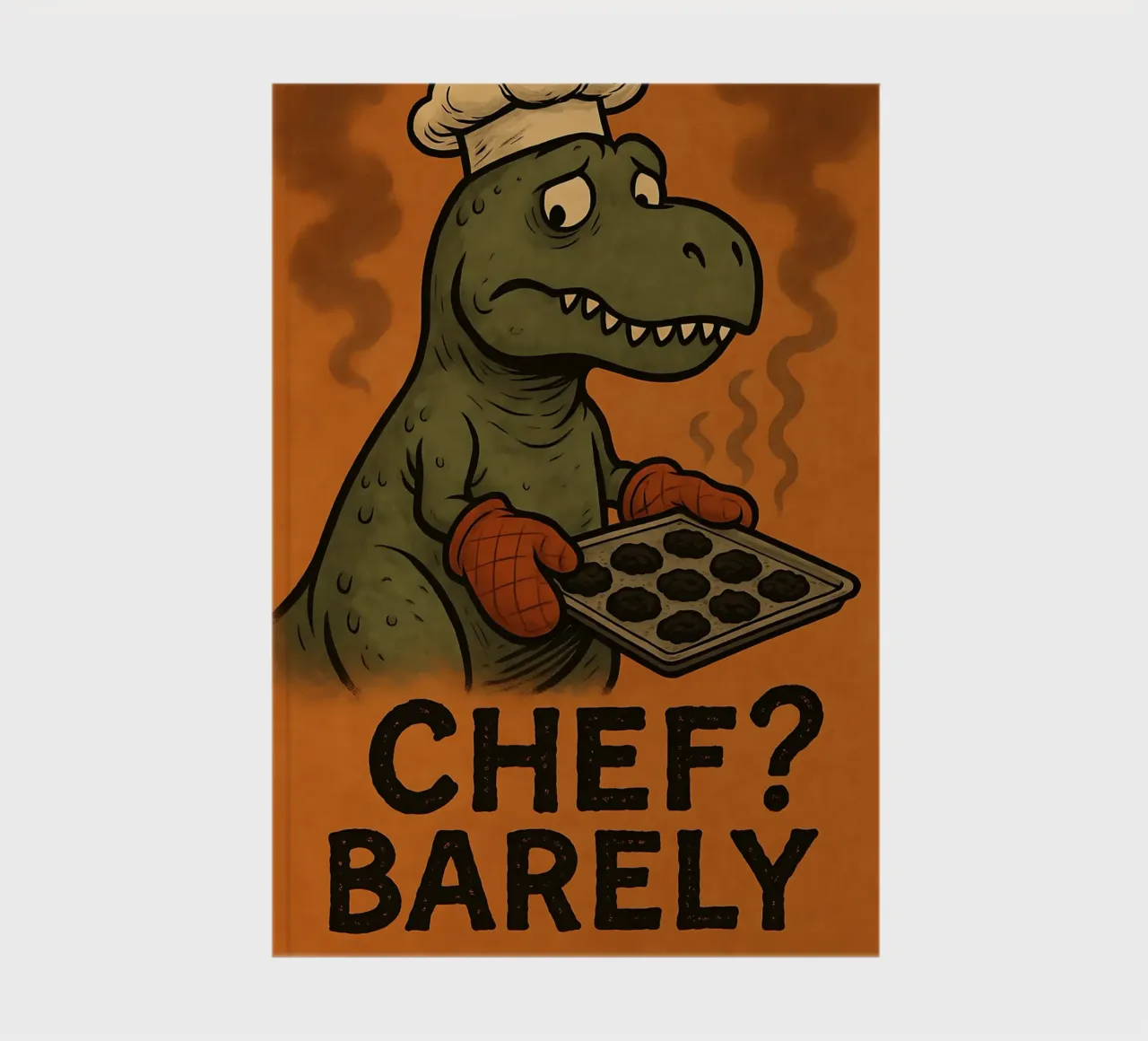 Funny T. rex Meme notebook by Funny Humor Art
