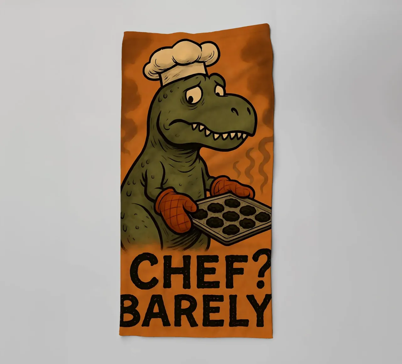 Funny T. rex Meme towel by Funny Humor Art