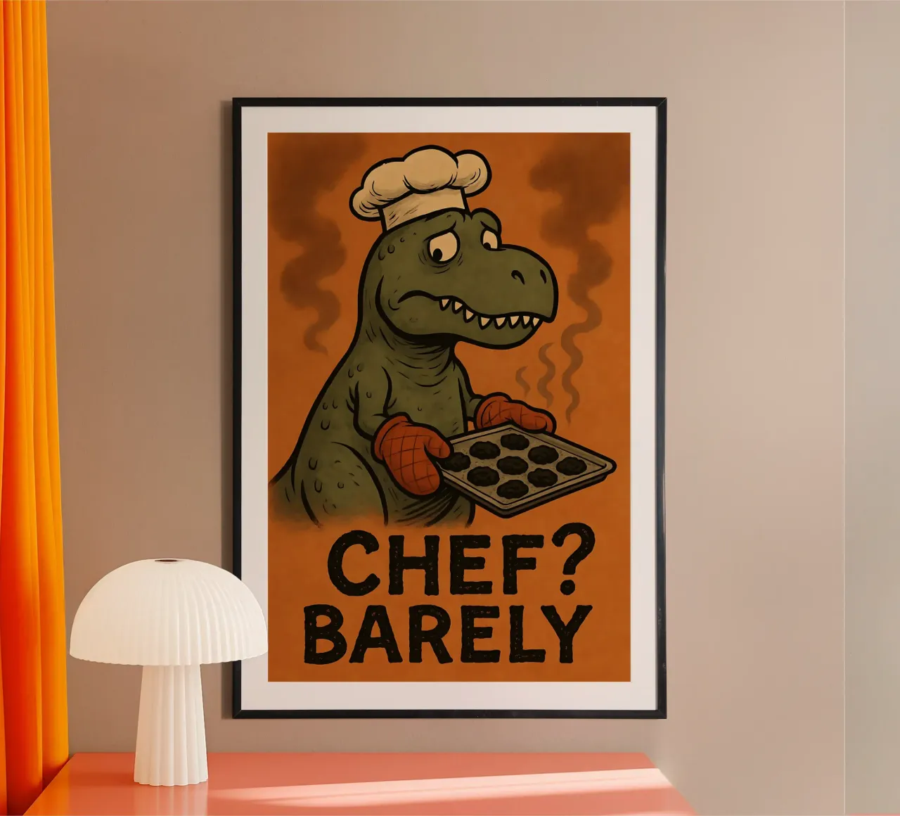 Divertente T. rex Meme carta hahnemühle da Funny Humor Art