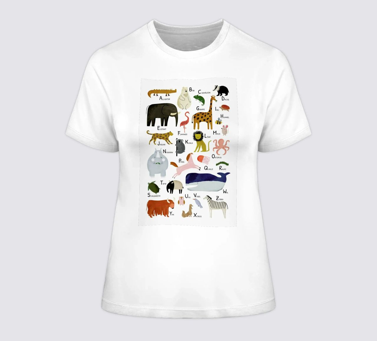 Tiere von A bis Z Frauen T-Shirt von Little Flourishes