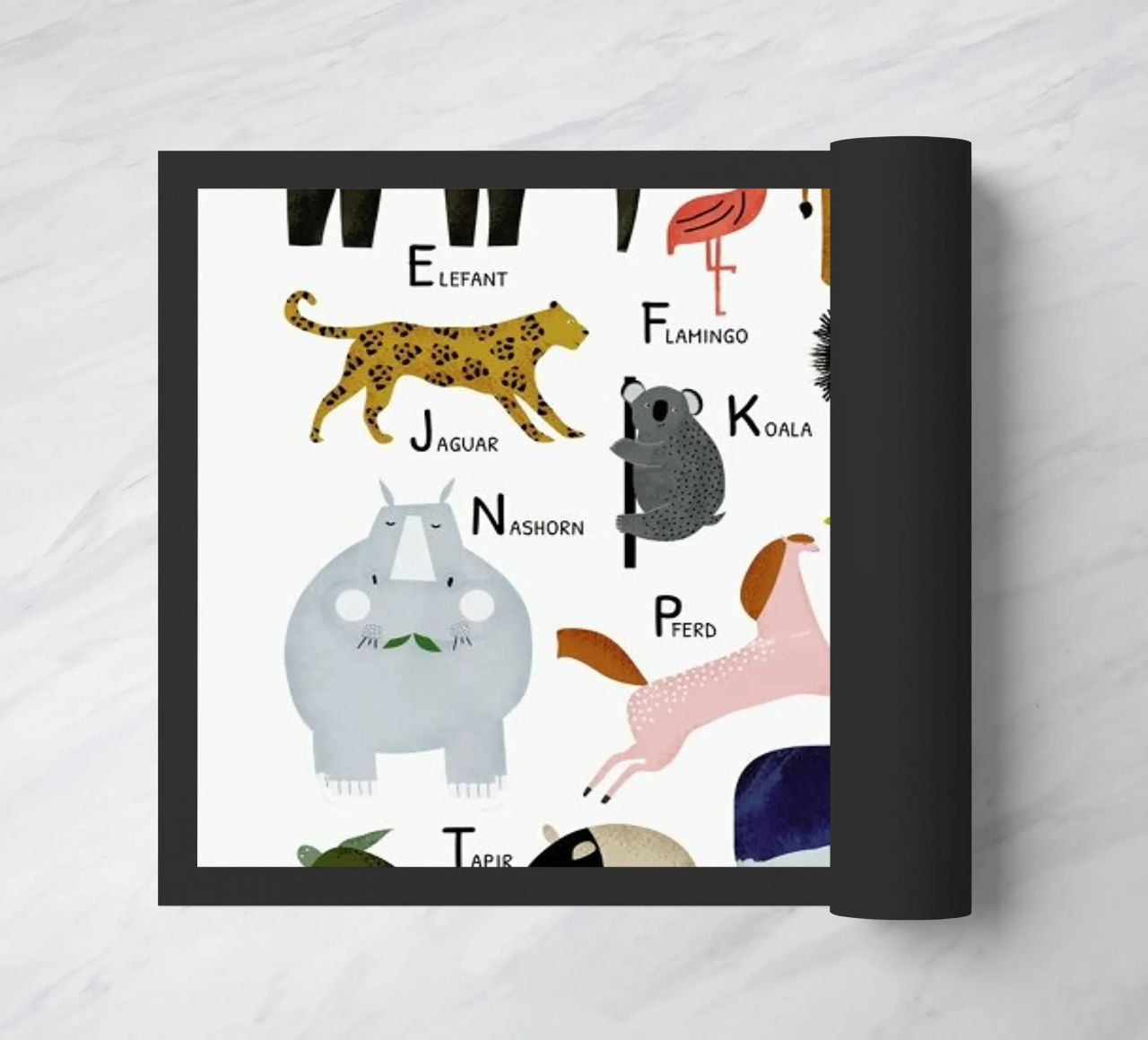Tiere von A bis Z Fußmatte von Little Flourishes