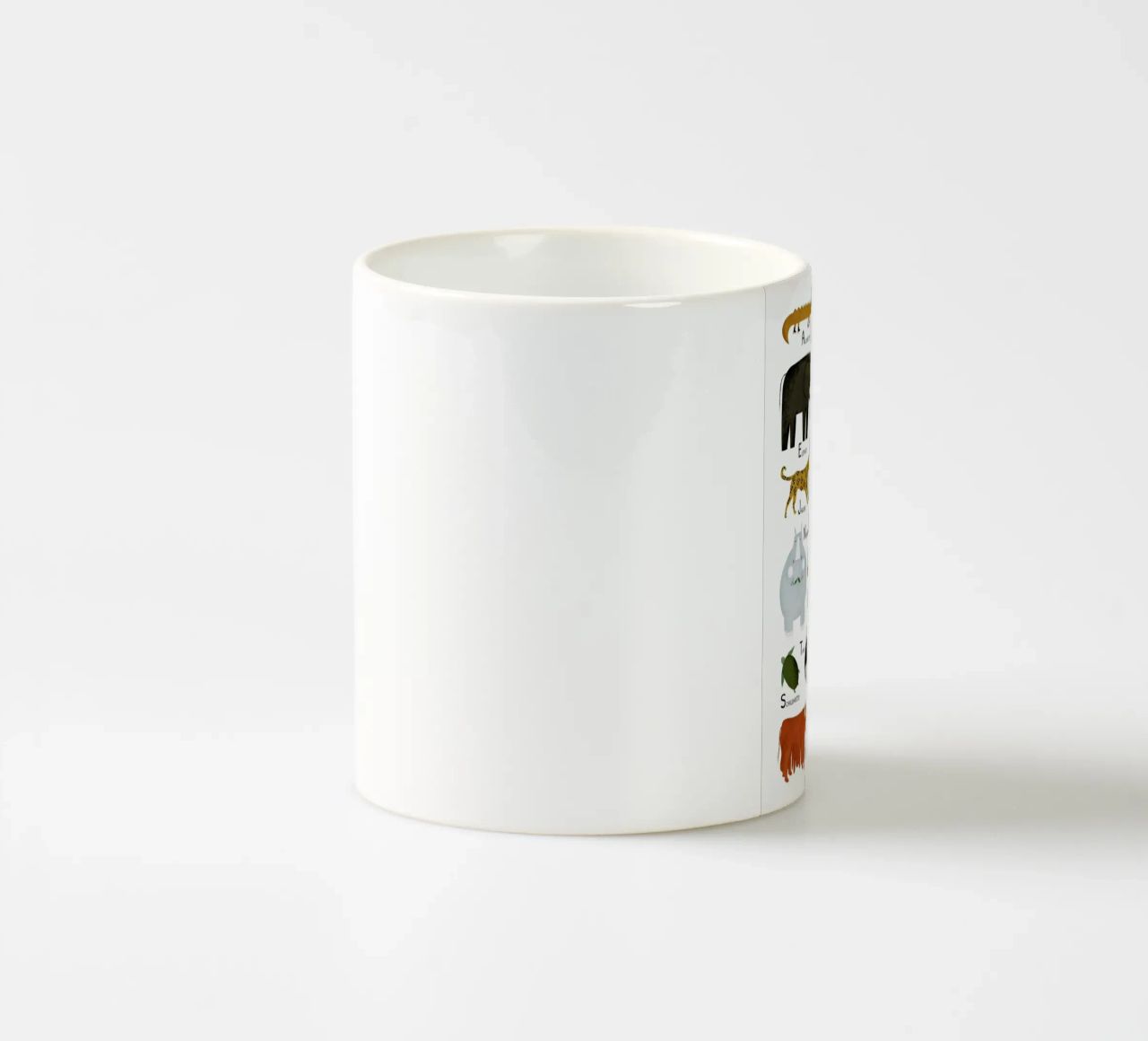 Tiere von A bis Z ceramic mug by Little Flourishes