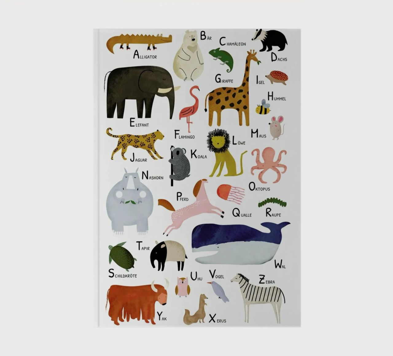 Tiere von A bis Z carnet de notes de Little Flourishes