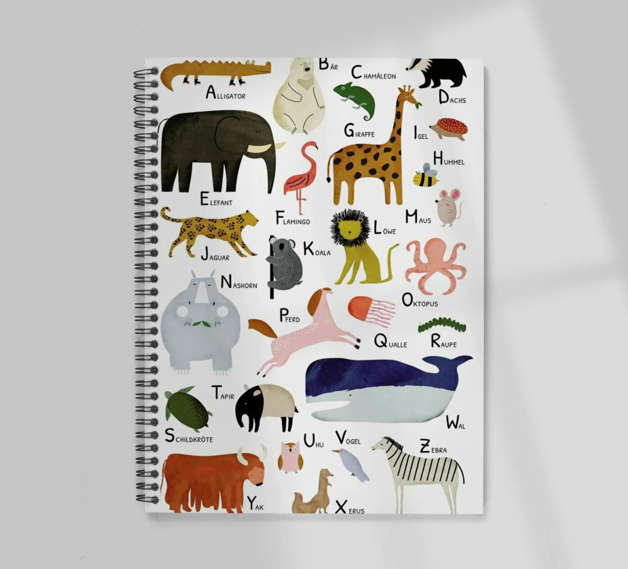 Tiere von A bis Z Ringbuch von Little Flourishes