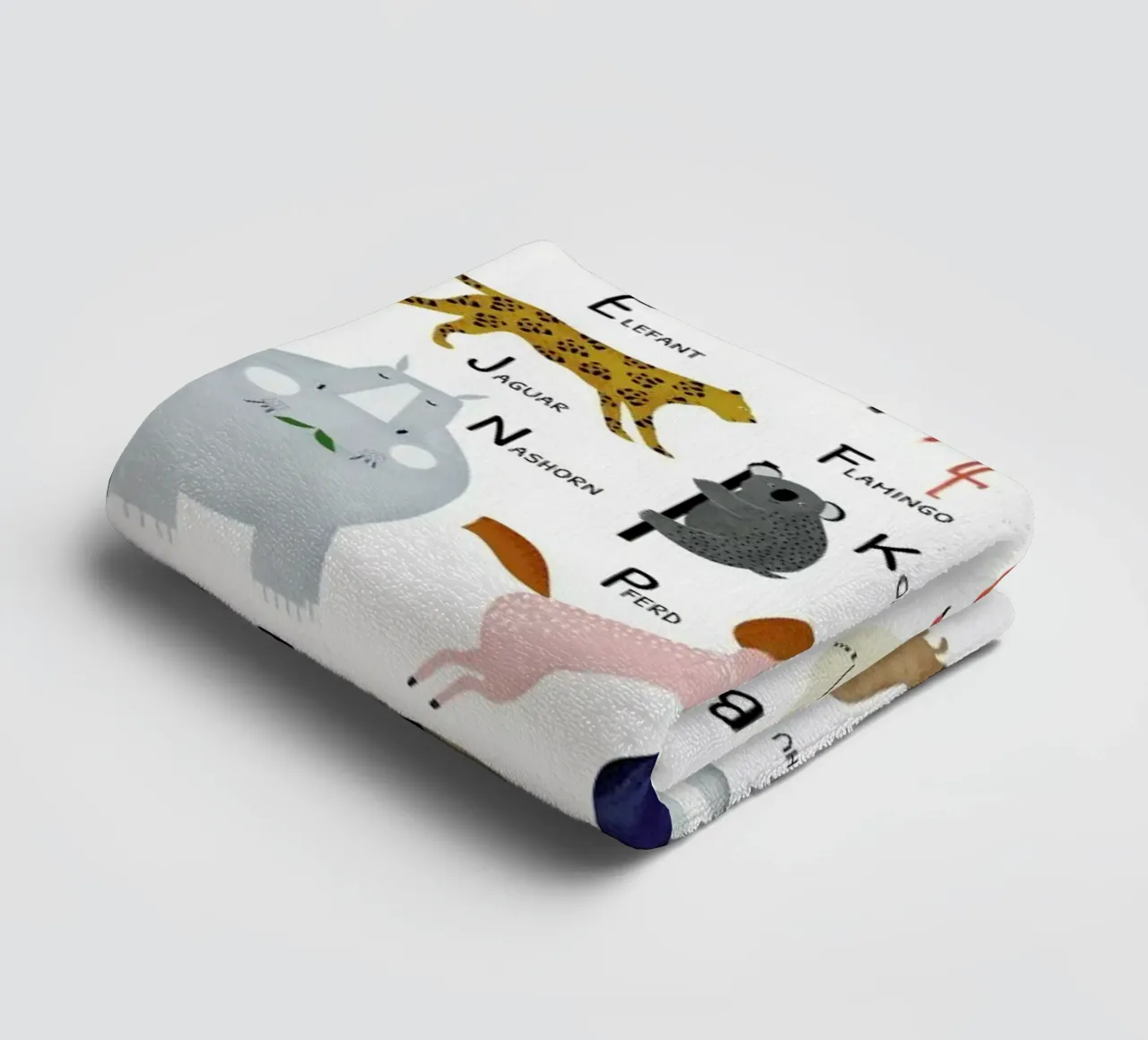 Tiere von A bis Z asciugamano da bagno da Little Flourishes