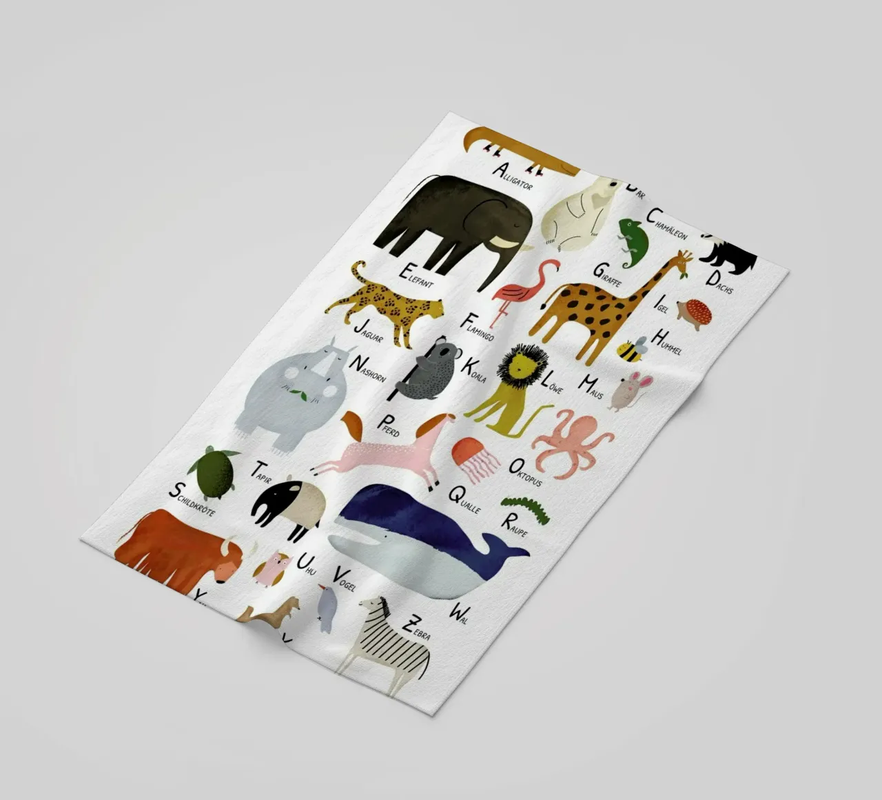 Tiere von A bis Z telo mare da Little Flourishes