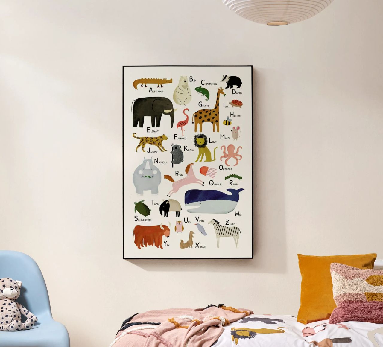 Tiere von A bis Z Acryl-Glas von Little Flourishes
